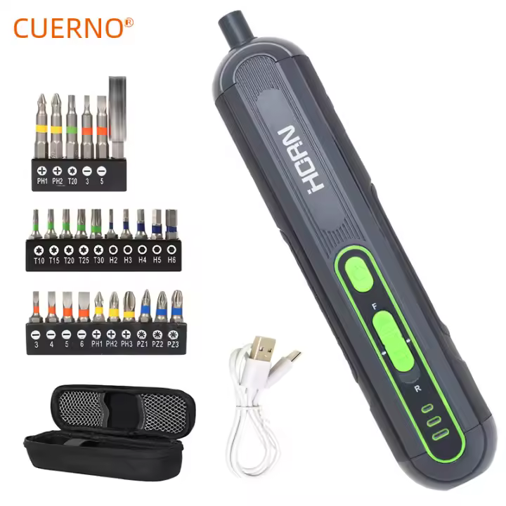 Smart Electrica Mini Destornilladora Eléctrica Recargable USB Conjunto De Destornilladores Herramientas Domésticas Taladro Potencia Material De Aleación De Acero - 1