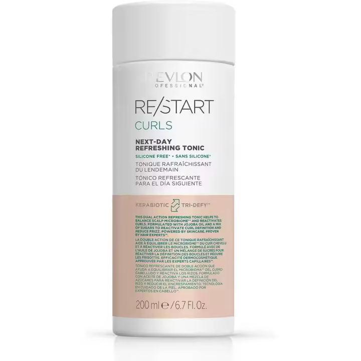 Revlon Restart - Tónico Refrescante para Rizos al Día Siguiente, 200 ml - Revitaliza y Define tus Rizos - 1