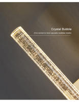 Lámpara De Pared Moderna De Cristal De Burbuja Para Iluminación Interior Del Salón Dormitorio Estudio Luz De Fondo Sconces - details 4
