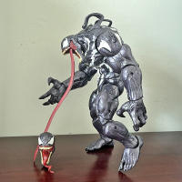 Figura De Acción Venom Spider Con Lengua Longa Joints Móviles Superhéroe De Película Modelo Juguetes Para Niños Regalos - details 5