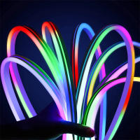 Luces Neón RGBIC Fita LED Con Sincronización De Música Bluetooth Luces LED Para TV Decorativas Inteligentes ZENGGE APP Luminoso Y Impermeable Para Dormitorio - details 3