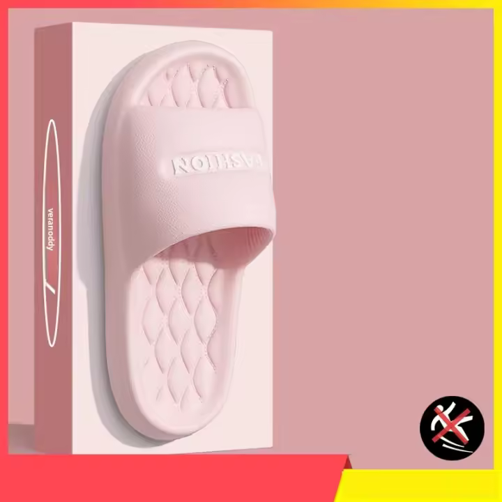 Zapatillas De Plataforma Gruesa Para Mujer Verano Playa EVA Suave Suela Antideslizante Para Interiores Baño Comodidad Casual - 1