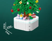 Árbol De Navidad DIY Mini En Bloques Constructibles Juguete Para Niños Decoración De Escritorio Regalo De Navidad Para Niñas Y Niños - details 8