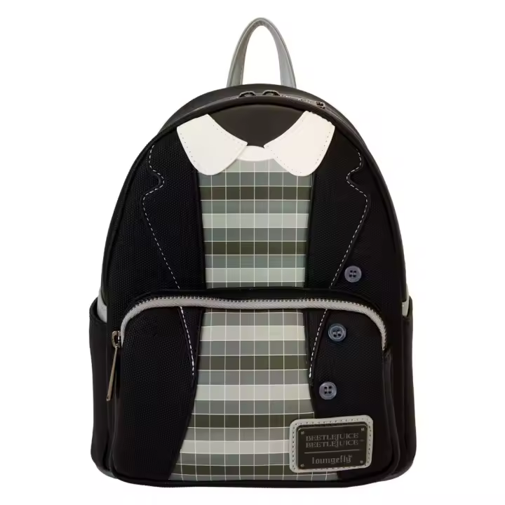 Mochila Lydia Deetz Beetlejuice 2 Loungefly 26cm. Mochila ergonómica con amplio espacio. Diseño resistente y versátil para llevar tus pertenencias con estilo. - 1