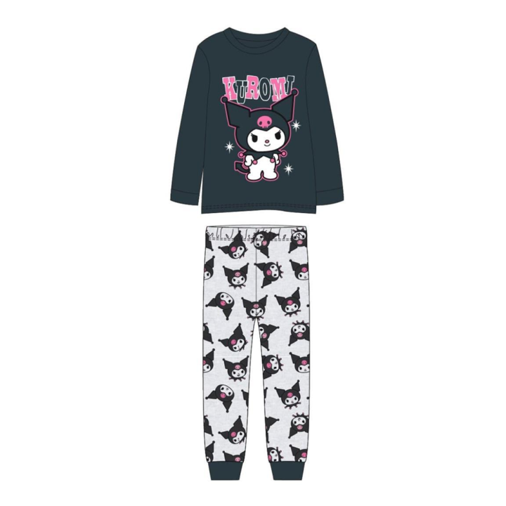 Pijama Largo Single Jersey Hello Kitty Kuromi 10 Años (Cerdá 2900002958_T10A-C53)