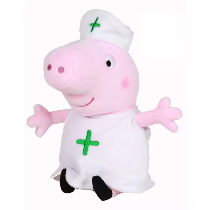 PELUCHE PEPPA PIG - ENFERMERA 26 CM, 760019421, PLAY BY PLAY, TIENDA CON LICENCIA OFICIAL - 1