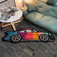 Carpetas De Coche Arcoíris Alfombra De Piso Suave Para Decoración De Hogar Y Dormitorio Alfombra De Área Para El Salón Con Diseño De Dibujos Animados - details 1