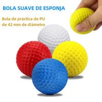 Bola De Práctica De Golf Suave De Esponja PU Colorido 42mm Juguete Para Interior Material De Espuma Sólida - details 2