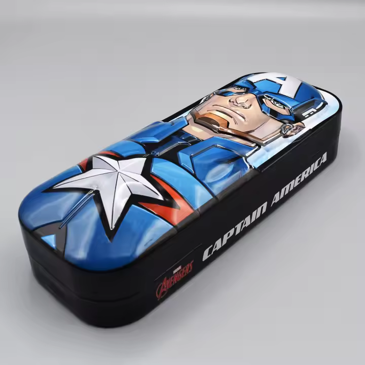 Estuche escolar 3D AVENGERS de CAPITAN AMERICA. 21x7cms. 3D. MARVEL - 1