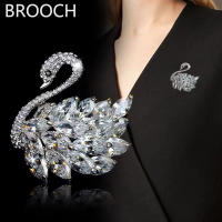 Broche De Cisne Elegante Con Cristal Para Mujeres Y Niñas Broche De Animal Brillante De Zinc Aleación Para Casual Oficina Fiesta Boda - details 5