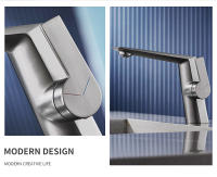 Grifo De Baño Cromado Torneiras Grifo De Lavabo Individual Con Agujero Mezclador De Agua Caliente Y Fría Esterlina 855938 - details 5