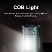 Linterna Táctica LED Potente Recargable USB Con Luz COB Y Longitud De Rayo 500m Para Pesca Caza Exploración Rescate Negro Impermeable - details 4