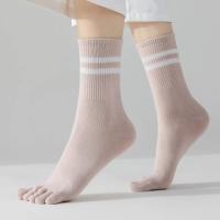 5 Pares De Calcetines Antideslizantes Para Mujer Deportivos De Yoga Y Pilates Para Otoño Y Primavera Calcetines De Dedos - details 25