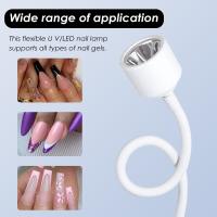 LULAA Mini Secador De Uñas LED UV Lámpara Plegable Luz De Curado Para Polvos De Gel Y Arte De Uñas Secado Rápido Para Manicura - details 4