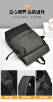Mochila moderna para hombre, bolso de viaje informal de alta gama, mochila enrollable plegable, bolso de ocio al aire libre - details 3
