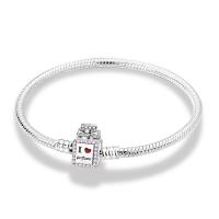 Pulsera de Cadena de Mariposa en forma de Corazón de Plata 925 Chapada en Cobre ajustado para pulseras de joyería de Mujer (Come Dos piezas y obtener Una al azar, se Debre Tres piezas) - details 16