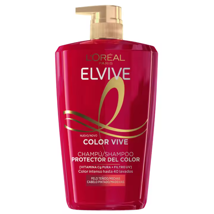 L’ORÉAL PARIS Elvive Color Vive Champú Protector Para El Pelo Teñido 1L - 1