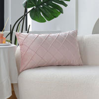 Funda De Cojín Sofá Rosa Suave Estilo Nórdico Decorativo Para Sala De Estar Funda De Almohada De Tela Poliéster Skin-friendly - details 4