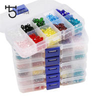 Kit De Cuentas De Vidrio Biconico Checo 3-4mm Para La Creación De Joyería Cuentas Facetas Claras Para Pulseras Y Collares DIY - details 1