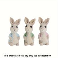 Colgante De Conejo De Pascua En Resina Adorno De Bunny Para Decoración De Mesa Y Hogar Miniatura Regalo Ideal Para Pascua - details 4