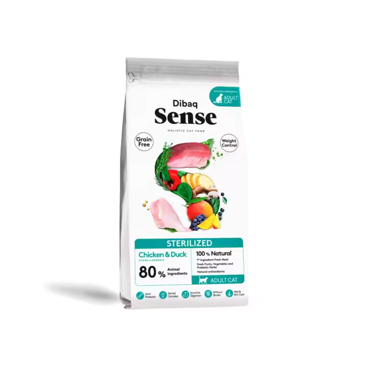Dibaq Sense Cat Sterilized Chicken & Duck Grain Free 1.5 Kg - 1