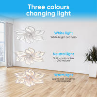 6 velocidades  moderno 6 cuchillas LED 60W piso bajo DC Motor 65CM ventiladores de techo con Control remoto ventilador de techo Simple con luz ventilador para el hogar 220V - details 1