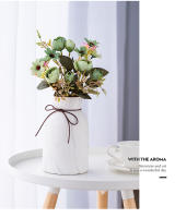 5PCS Rosas Artificiales Rosa Silken Para Decoración De Hogar Bodas Arreglo Floral Coronas Navideñas Accesorios De Aro - details 4