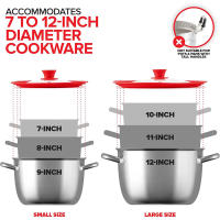 Tapa De Sartén Universal De Silicona Grande Apta Para Ollas Pans Y Frying Pans Ajuste Para 16cm a 32cm Eco-amigable - details 4