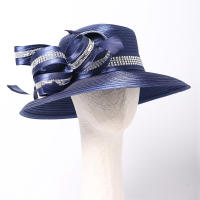 Sombrero Derby Elegante De Navidad Para Mujer Con Plumas Y Diamantes Anversa De Fiesta Casaca De Busto Broche Anversa De Busto - details 10