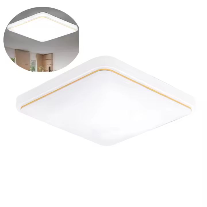 Luz de Techo Led Hote, Luz de Techo Led de 12W para Sala de Estar, Dormitorio, Cocina, Pasillo, Blanco Frío, Luz de Techo Led Cuadrada, - 1