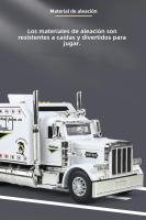 Camión Peterbilt 389 1/24 Escala Juguetes De Metal Con Sonido Y Luz Modelo De Coche Eléctrico Regalo Para Niños Colección - details 4