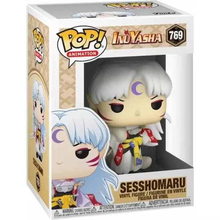Funko - Figura Pop Inuyasha Sesshomaru - Funko Pop Coleccionable De Edición Limitada - Funko Pop Diseño Detallado Y Realista - Funko Pop Ideal Para Regalo - Funko Pop Gran Variedad De Personajes - 1