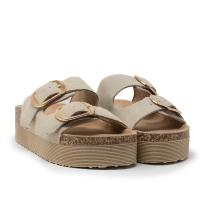 ISTERIA 25221 041 Sandalias Anatómicas mujer 36016 25V BIO DOBLE SERRAJE 2  HEBILLAS BEIG - details 0