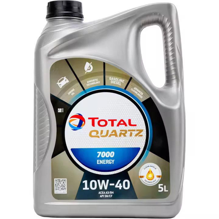 Total Aceite Lubricante de Motor Total Quartz 7000 10W-40 5 Litros - Aumenta el rendimiento de tu motor con Total Quartz 7000 - 1