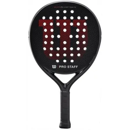 Pala de Padel Wilson Pro Staff Team TX V2/ Negra y Roja - 1