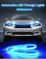 Tira De Iluminación Ambiental Para Coche LED Impermeable 12V Decorativa Para Exterior Lámpara De Ambiente Universal Para Faros - details 0