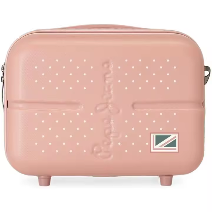 Neceser Adaptable Pepe Jeans Laila con Bandolera Rosa 29x21x15 cm Rígido ABS 9,14L - 1