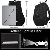 Mochila de computadora portátil para hombres, mochila de computadora de viaje grande, con Puerto de carga usb, adecuada para viajes de negocios, adecuada para computadoras portátiles de 17 pulgadas, 40 litros, antirrobo, impermeable - details 3
