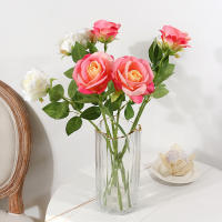 5/10Pcs Bouquet De Flores Artificiales Rosa Para Decoración De Hogar Y Habitaciones Decoración De Boda Regalo De Día De San Valentín Adorno De Vaso Falso - details 6