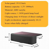 1/2PCS Luz Solar LED Para Piso De Jardín Impermeable Luz De Camino In-Ground Escenario De Paisaje Moderno Con Batería De Litio - details 2
