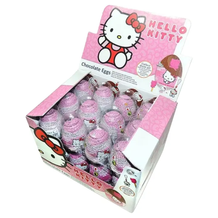Huevos de chocolate de Hello Kitty estuche de 24 unidades - 1