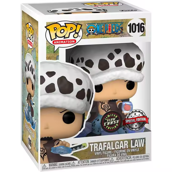 Funko pop en versión chase de Trafalgar Law 1016 One Piece - 1