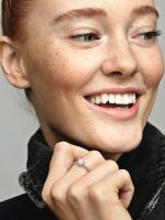 Pandora-Anillo Lonely con corona brillante transparente-Plata de Lei - details 1