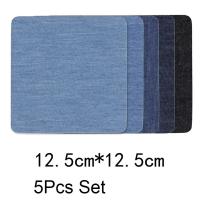 Parches De Denim Para Reparación De Jeans Parches De Rodilla Y Codo a Máquina Soldados Para Ropa Y Pantalones Técnicas Bordadas - details 5