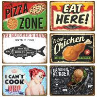 Cartel De Metal Retro DINER En Estilo Vintage Para Decoración De Pared Cocina Placa Decorativa Accesorios De Decoración Vintage - details 0