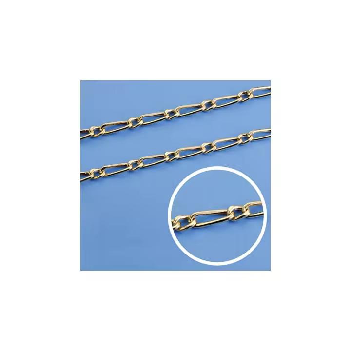 Inmaculada Romero Cadena Oro 18k Eslabón 1x1 Hueca 50cm Ancho 4mm 11.00 Grs Unisex - 1