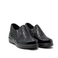 AMARPIES AMD27071 Zapatos casual mujer 33812 24I ZAPATO CONFORT CHAROL NEGRO - details 0