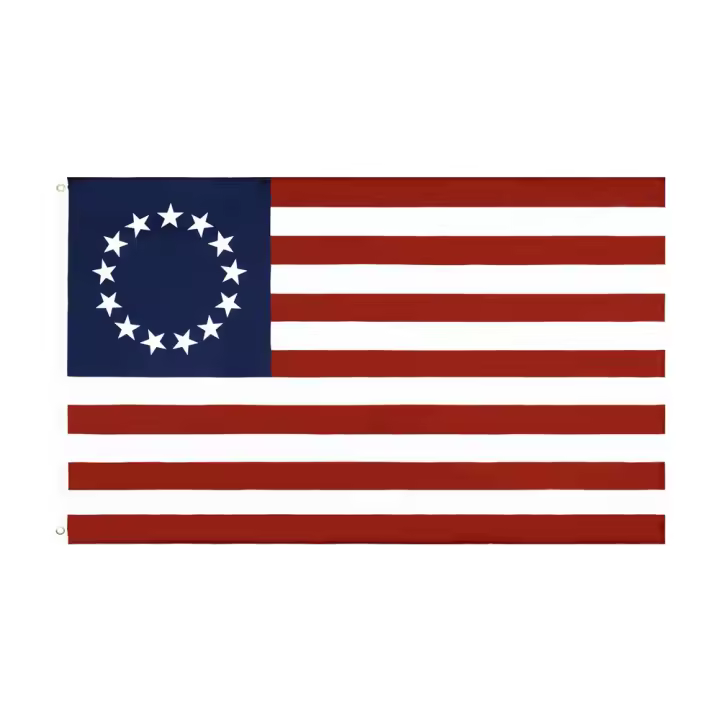 Bandera De Los EE.UU. 13 Estrellas 90x150 Cm Estilo Betsy Ross Decoración De Historia Americana Material Poliéster Super-Textil - 1