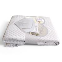 Colcha Bouti Gris Claro Lavada Lisa | Ropa de Cama de Verano | Tacto Suave | Diseño Moderno y Decorativo | Microfibra de Calidad. - details 4