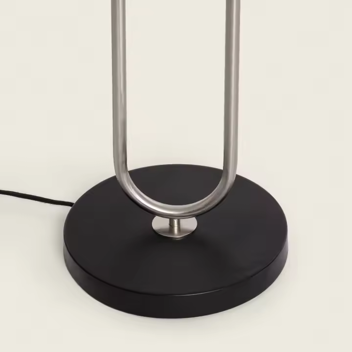 LEDKIA LIGHTING - Lámpara de Pie Duque | Metal y Tela | Elegante y Versátil | Ideal para Sala, Dormitorio u Oficina | Apta para Bombilla E27, Blanco, Metal - 1